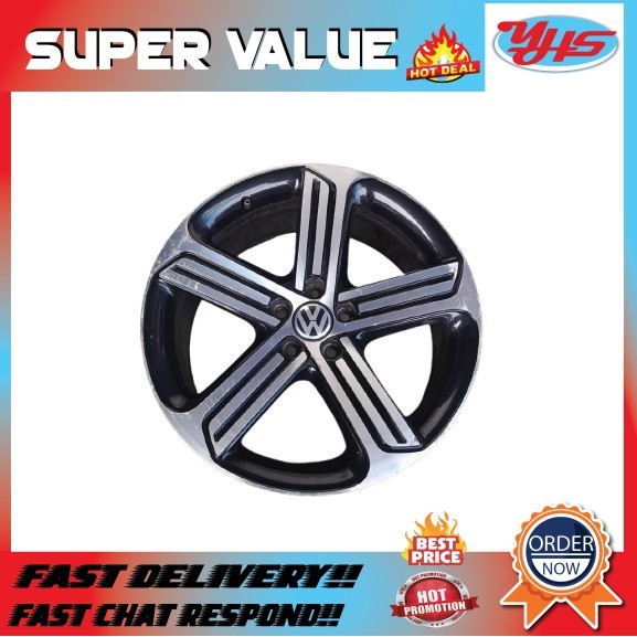USED ORIGINAL VOLKSWAGEN SCIROCCO MK3 2013-2020 ALLOY WHEEL 19" INCH