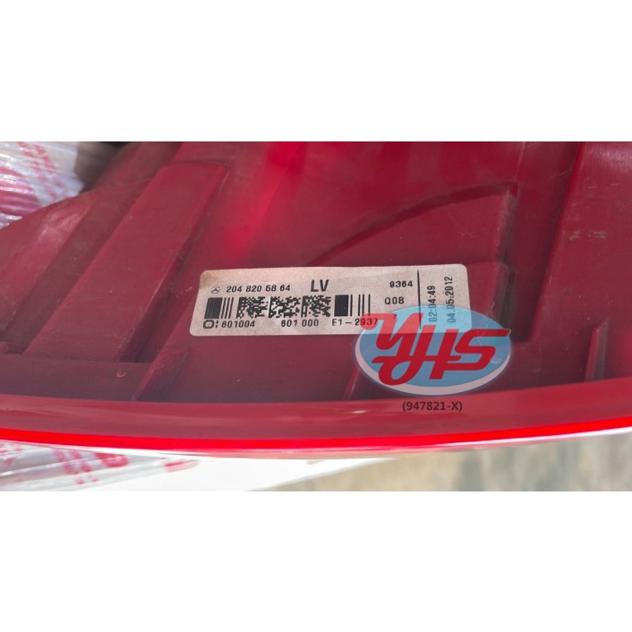 MERCEDES BENZ W204 Tail Lamp Rear Light Taillamp Taillight Car Kereta Lampu Belakang Mercedes-Benz (Right (Driver)) thumbnail