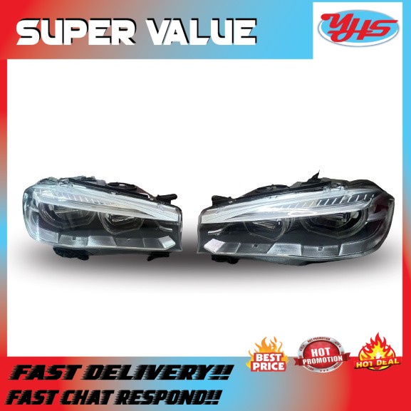 USED ORI BMW F15 HRBRID 40 2015-2020 HEAD LAMP (LEFT)