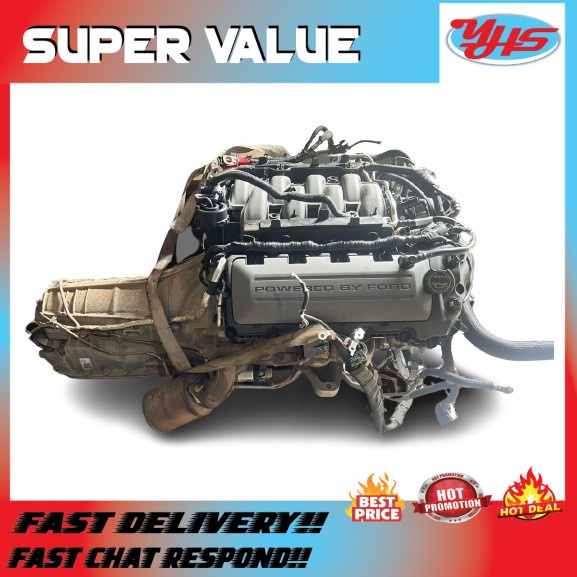 USED ORI FORD MUSTANG GT 5.0 CC 2017-2022 ENGINE COMPLETE ENGINE GEAR BOX