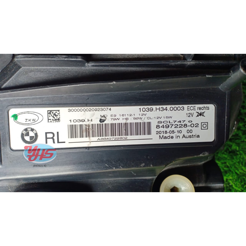 USED BMW G30 LCI head lamp thumbnail