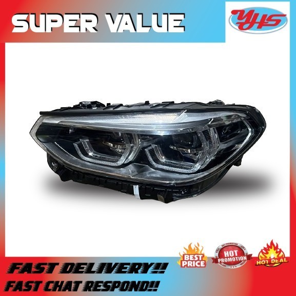 USED ORI BMW X3 G02 2018-2022 LED HEADHLIGHT RH LH (LH) thumbnail