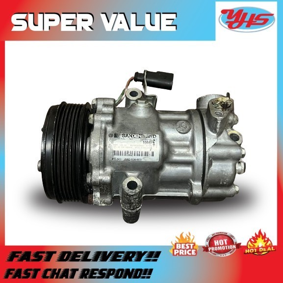 USED ORI VOLKSWAGEN POLO 1.6 2014-2018 AC COMPRESSOR
