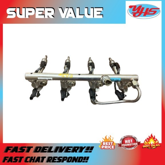 NEW ORI VOLVO XC60 T8 2016-2022 FUEL INJECTOR SET WITH FUEL RAIL