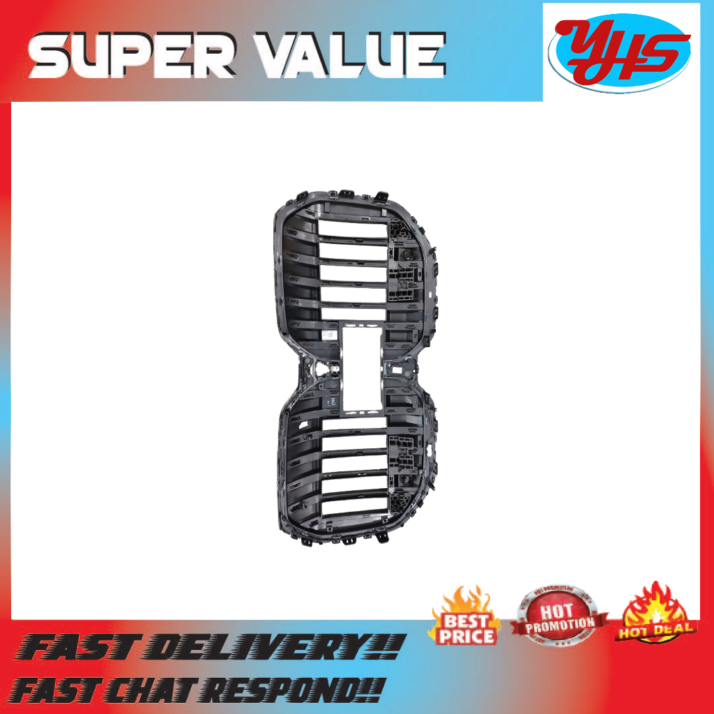 BMW I7 G70 7 SERIES 740I FRONT KIDNEY GRILLE  BLACK CHROME thumbnail
