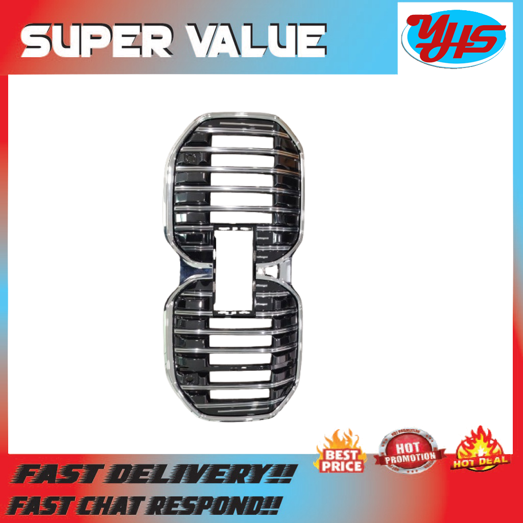 BMW I7 G70 7 SERIES 740I FRONT KIDNEY GRILLE  BLACK CHROME thumbnail