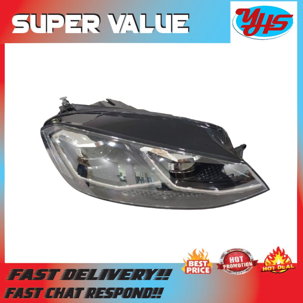 USED ORIGINAL VOLKSWAGEN GOLF R MK7.5 DRIVERS SIDE HEADLIGHT (2015-2020) thumbnail