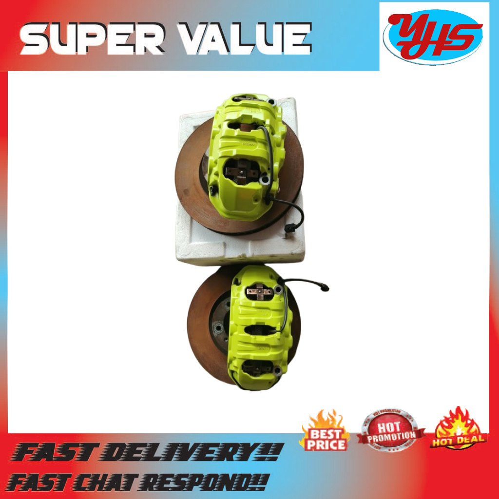 PORSCHE CAYENNE 9Y0 GTS FRONT BREMBO CALIPER SET WITH DISC USED ORIGINAL (2018-2022) thumbnail