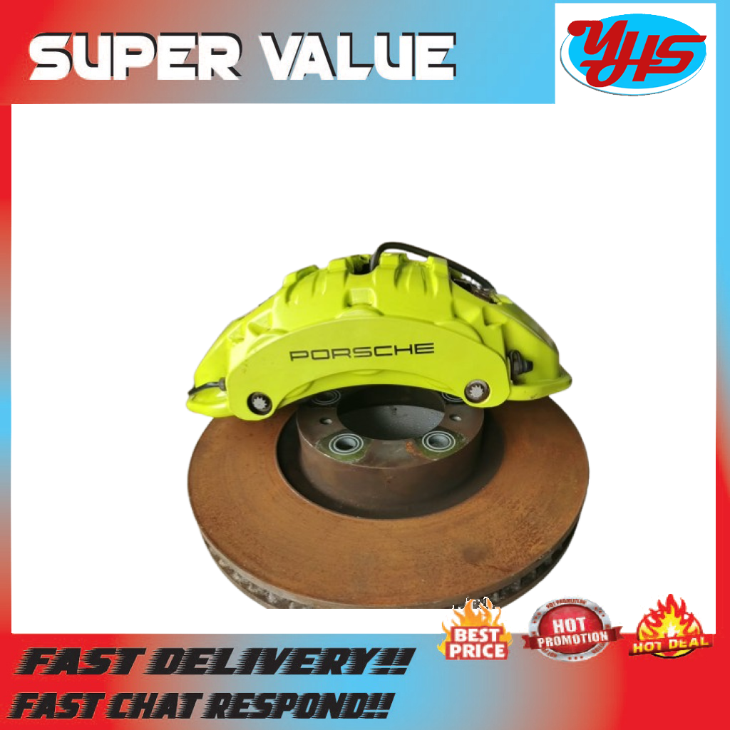 PORSCHE CAYENNE 9Y0 GTS FRONT BREMBO CALIPER SET WITH DISC USED ORIGINAL (2018-2022) thumbnail