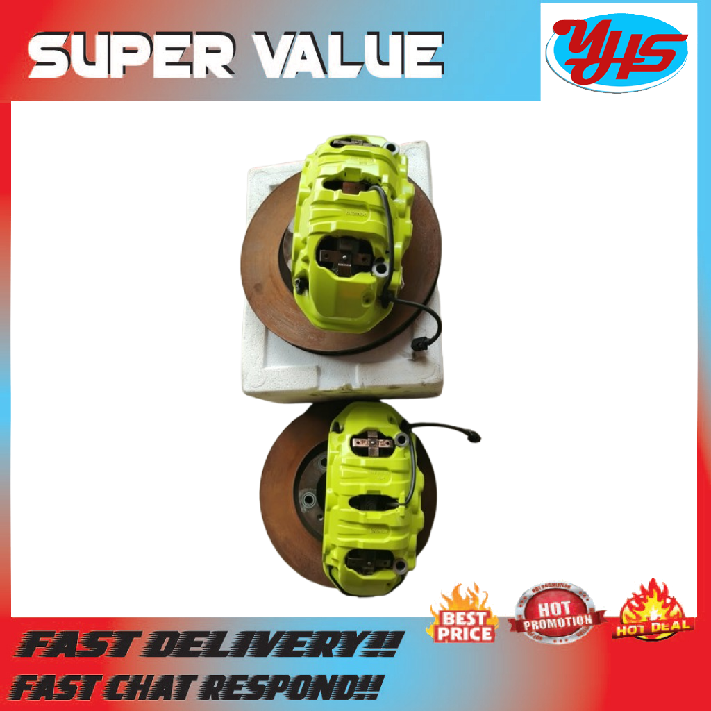 PORSCHE CAYENNE 9Y0 GTS FRONT BREMBO CALIPER SET WITH DISC USED ORIGINAL (2018-2022) thumbnail