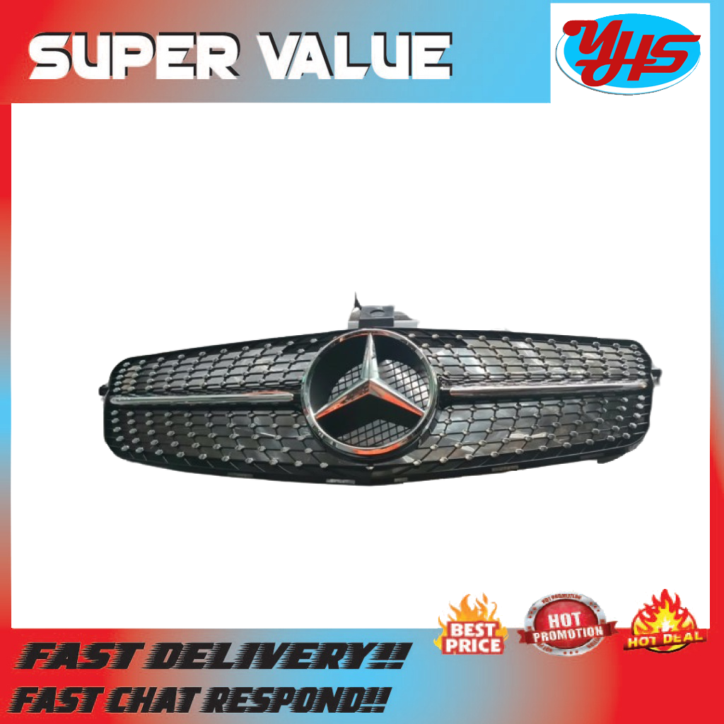MERCEDES C CLASS W204 FRONT GRILLE OEM BRAND ORIGINAL (2014-2017)