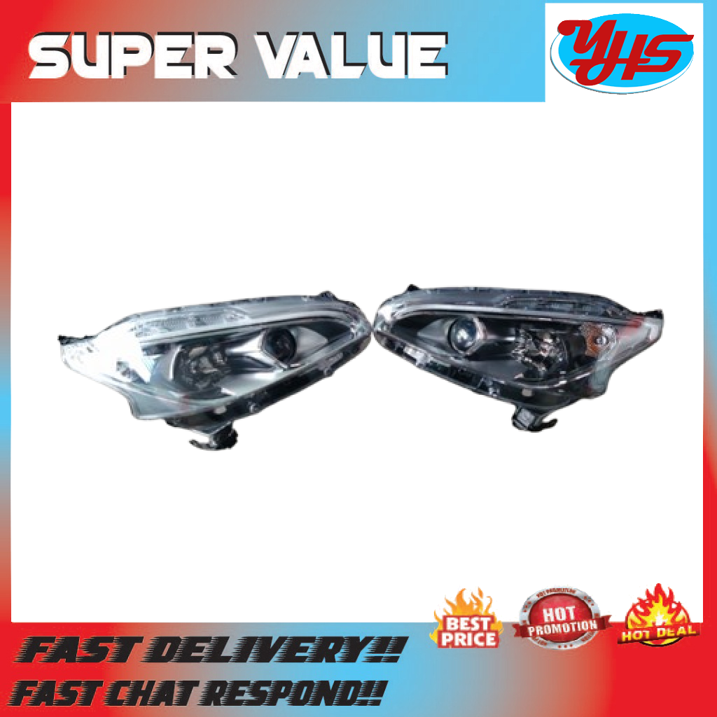 PEUGEOT PG208 NEW FACELIFT FRONT LEFT HEADLIGHT HALOGEN HEADLAMP FITS USED ORIGINAL