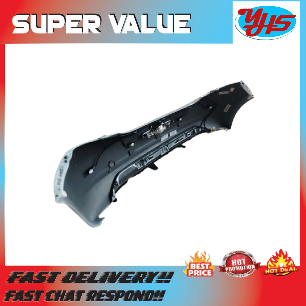 PEUGEOT PG208 NEW FACELIFT REAR BUMPER COMPLETE WITH REAR DIFFUSER & REFLECTOR USED ORIGINAL (2018-2022) thumbnail