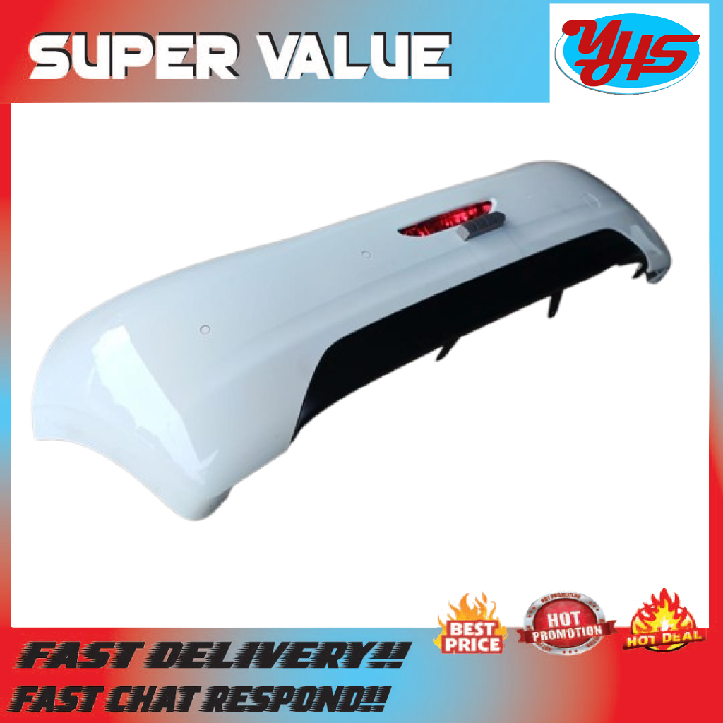PEUGEOT PG208 NEW FACELIFT REAR BUMPER COMPLETE WITH REAR DIFFUSER & REFLECTOR USED ORIGINAL (2018-2022) thumbnail