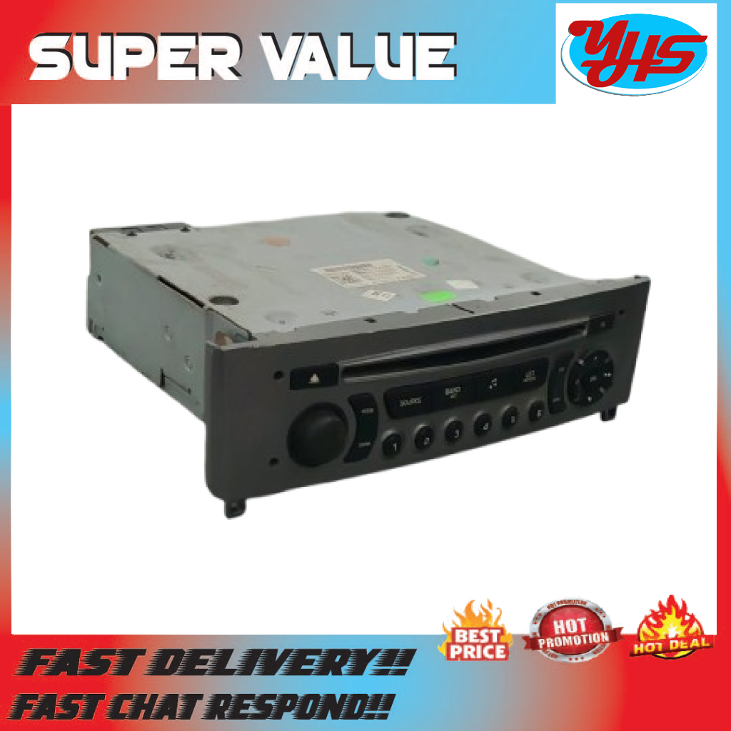 PEUGEOT PG308 T6 CD RADIO PLAYER UNIT MANUFACTURED USED ORIGINAL (2012-2016)
