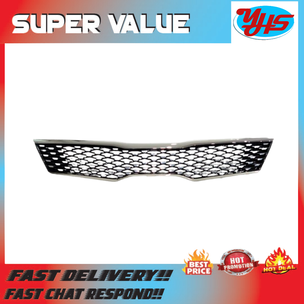 KIA 5 & HYUNDAI ABS SILVER FRONT BUMPER GRILLE NEW ORIGINAL (2016-2023)