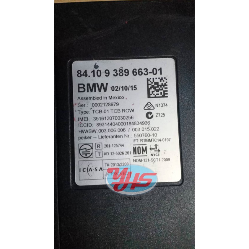BMW X5 F15 X6 F16 TELEMATICS CONTROL UNIT MODULE (NEW) thumbnail