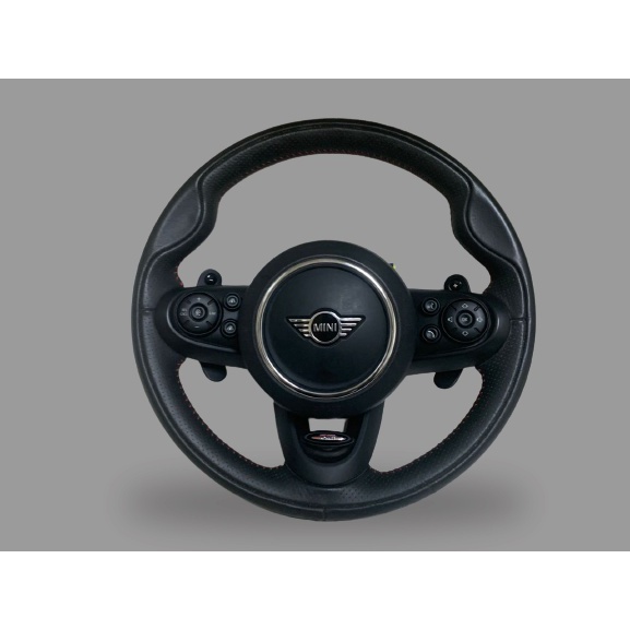 USED ORI MINI COOPER WORKS MULTIFUNCTION LEATHER STEERING WHEEL thumbnail