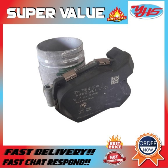 USED ORIGINAL BMW F10 F30 F20 F32 N20 2012-2018 THROTTLE BODY