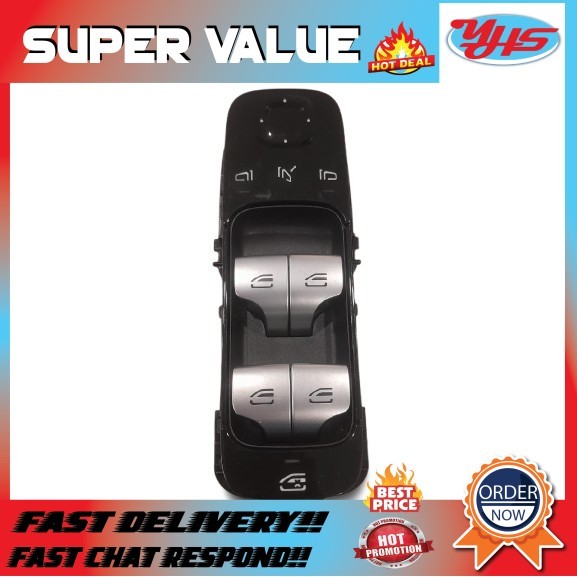 NEW ORIGINAL MERCEDES BENZ W206 C/E EQE GLC 2021-2025 FRONT DOOR WINDOW SWITCH
