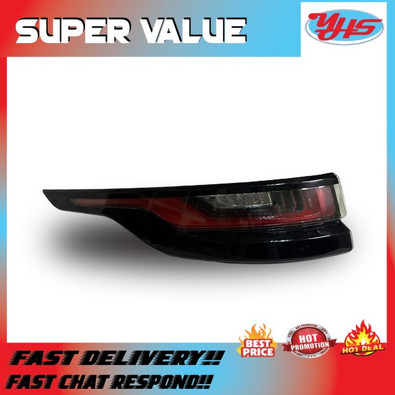 USED ORI RANGE ROVER VELAR 2015-2018 LH PASSENGER REAR LIGHT TAIL LAMP