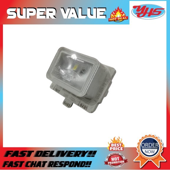 USED ORIGINAL MERCEDES BENZ C CLASS W205 2013-2018 REAR LICENSE PLATE LIGHT