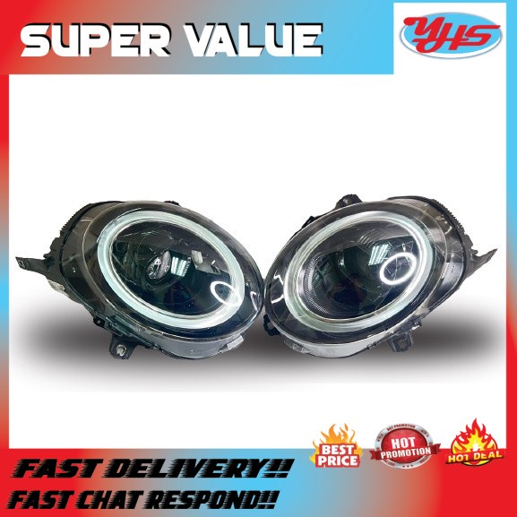 USED ORI MINI F56 LCI COPPER S 2020-2023 LEFT HEADLIGHT LED BLACK (RIGHT) thumbnail