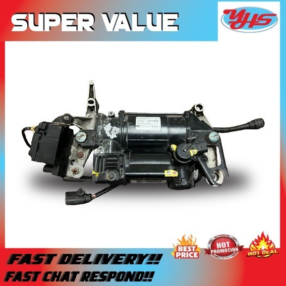 USED ORI AUDI Q7 4L PORSCHE CAYENNE 2012-2016 AIR SUSPENSION COMPRESSOR WITH VALVE BLOCK