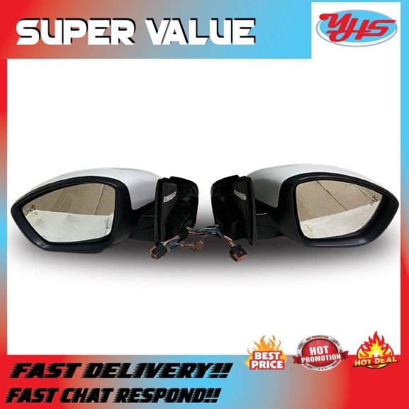 USED ORI PEUGEOT 308 2015-2018 WING SIDE MIRROR RH LH (RH) thumbnail