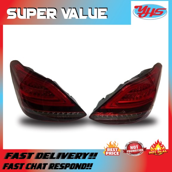 USED ORI MERCEDES W205 NEW FACELIFT 2015-208 REAR TAIL LIGHT (LEFT) thumbnail