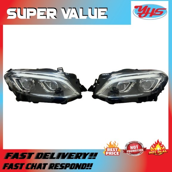 NEW CAR OUT MERCEDES W166 GLE 2014-2018 HEADLIGHT RH LH (LH) thumbnail