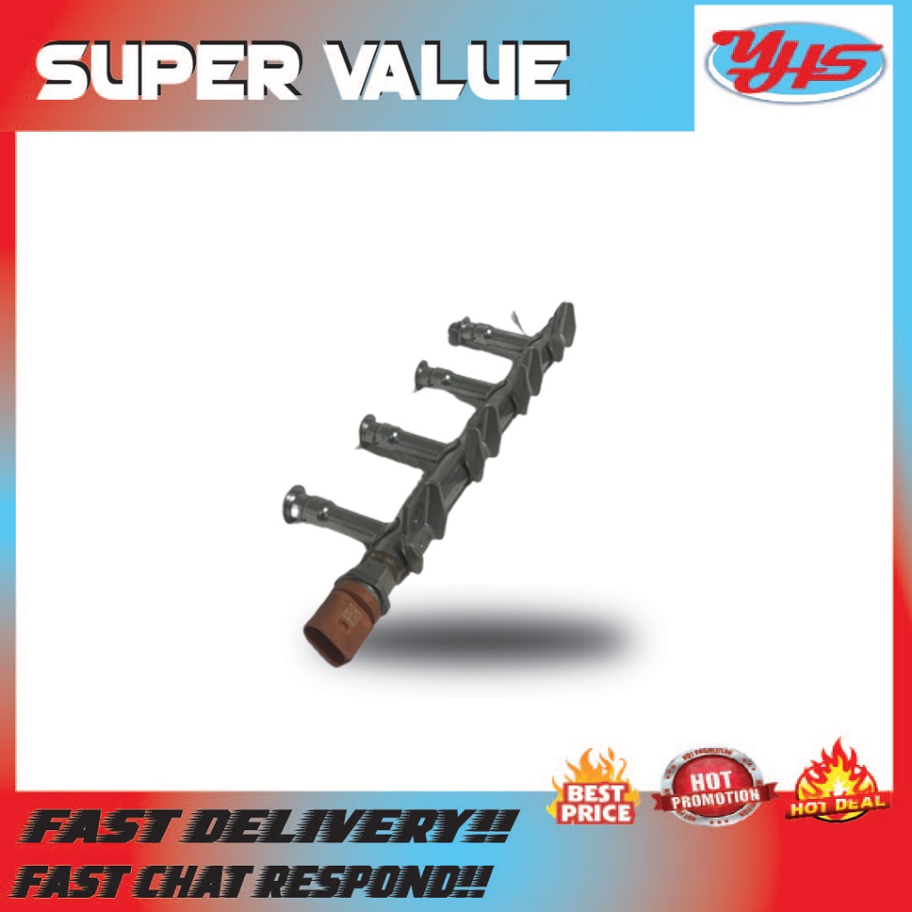 Used Ori Vw Polo Cbz 1.2 Injector Fuel Rail 03F133320 thumbnail