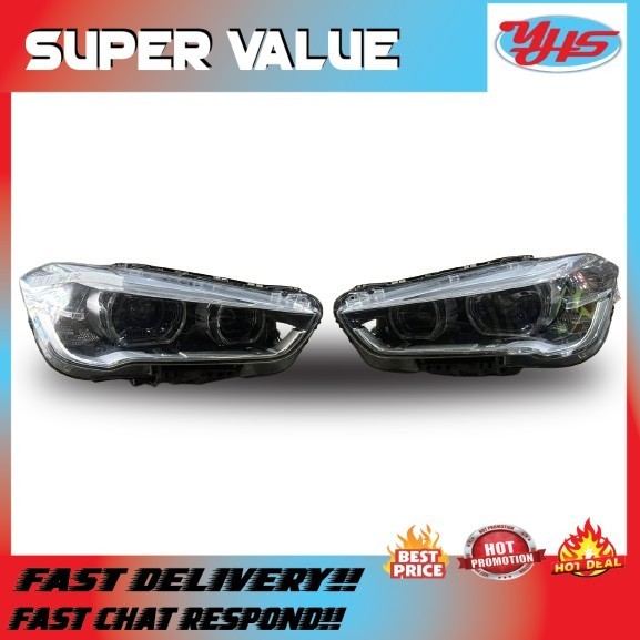 USED ORI BMW X1 F48 2014-2018 LED HEADLIGHT RH LH (LH) thumbnail